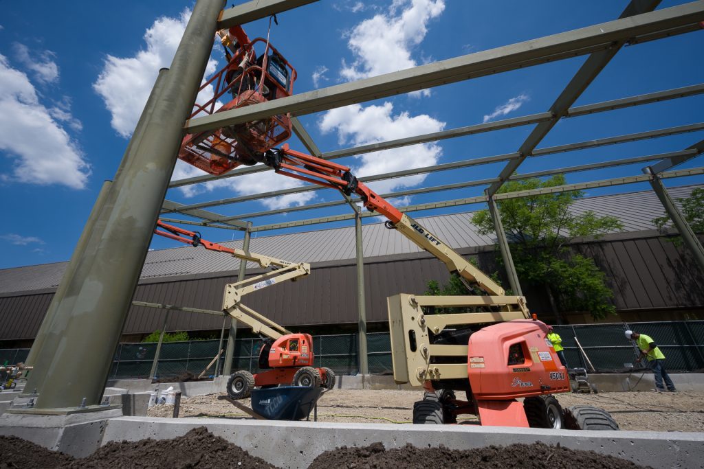 Image of ironworker welding steel 